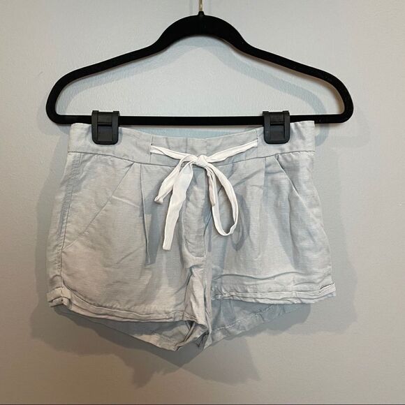 Wilfred Linen Blend Gray Shorts 0 - Picture 1 of 7